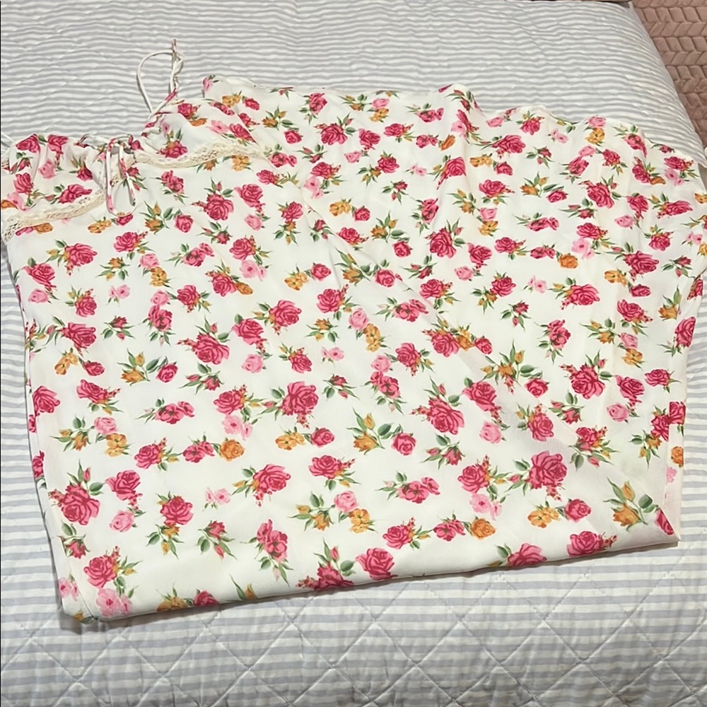 Princess Polly Floral Maxi Dress - Pink and Orange